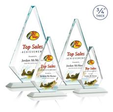 Crowell Full Color Fagan Crystal Trophy - Crystal Trophies