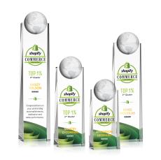 Kruse Globe Full Color Crystal Trophy - Crystal Trophies