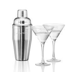 Barrera Shaker & Barrera Martini Set - Cocktail Glasses