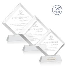 Carlson on Helton Base Fagan Crystal Trophy - Crystal Trophies