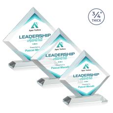 Carlson Full Color Clear Crystal Trophy - Crystal Trophies
