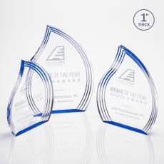 Pettit Blue Flame Acrylic Trophy - Acrylic Trophies