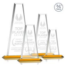 Barrios Tower Amber Towers Crystal Trophy - Crystal Trophies