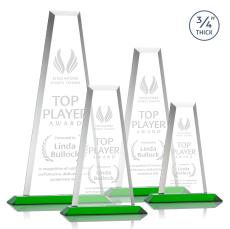 Barrios Tower Green Towers Crystal Trophy - Crystal Trophies