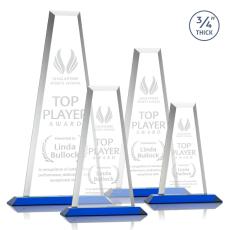 Barrios Tower Blue Towers Crystal Trophy - Crystal Trophies