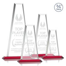 Barrios Tower Red Towers Crystal Trophy - Crystal Trophies