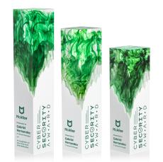 Brandino Green Towers Acrylic Trophy - Acrylic Trophies