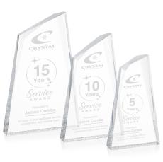 Cozumel Clear Peaks Acrylic Trophy - Acrylic Trophies