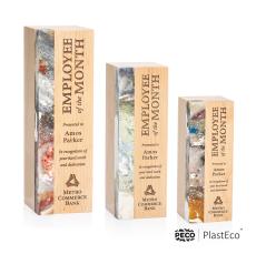Midori PlastEco Rogue River Towers Wood Trophy - Eco-Friendly Trophies
