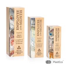 Midori PlastEco Rogue River Towers Wood Trophy - Eco-Friendly Trophies