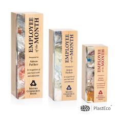 Midori PlastEco Rogue River Towers Wood Trophy - Eco-Friendly Trophies