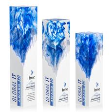 Brandino Full Color Blue Towers Acrylic Trophy - Acrylic Trophies