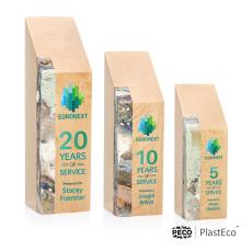 Verde PlastEco Full Color Rogue River Towers Wood Trophy - Eco-Friendly Trophies