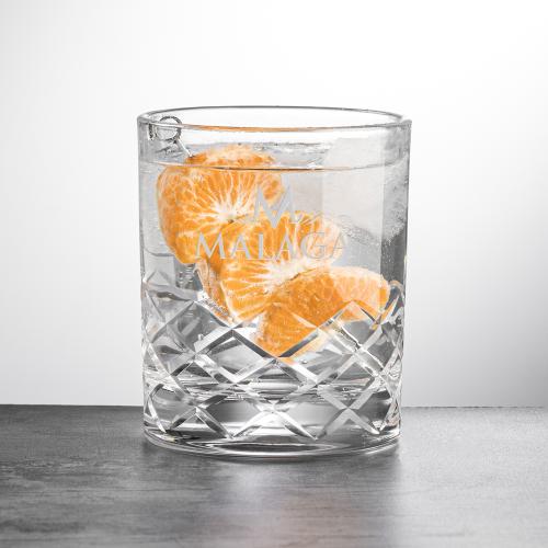 Custom Barware Glasses - Whisky Glasses - Brentwood OTR - Deep Etch