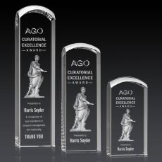 Silkwood 3D Towers Crystal Trophy - Crystal Trophies