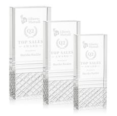 Hilldale Rectangle Crystal Trophy - Crystal Trophies