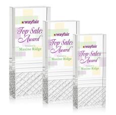 Hilldale Full Color Rectangle Crystal Trophy - Crystal Trophies