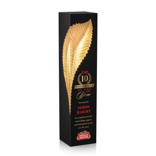 Awards and Plaques - Custom Trophies - Quill Full Color Towers Stone Trophy