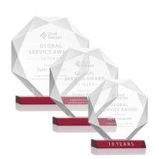 Minor Red Polygon Crystal Trophy - Crystal Trophies