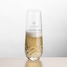 Napier Stemless Flute - Deep Etch - Champagne Glasses