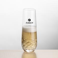 Napier Stemless Flute - Imprinted - Champagne Glasses