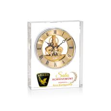 Ashland Full Color Clock - Gold Dial - Crystal Clocks