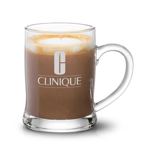 Custom Barware Glasses - Mugs - Darien Coffee Mug - 14oz - Deep Etch