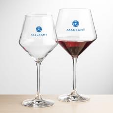 Ledford Burgundy Wine - Imprinted - Wine Glasses