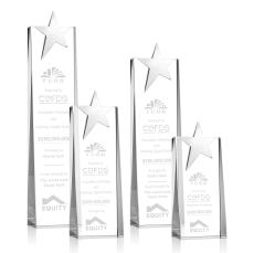 Morse Silver Star Towers Crystal Trophy - Trophies