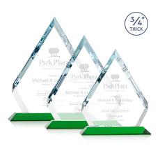 Apex Green Crystal Trophy - Crystal Trophies
