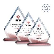 Apex Full Color Wood Crystal Trophy - Crystal Trophies