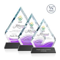 Apex Full Color on Helton Base Black Crystal Trophy - Custom Trophies