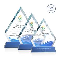 Apex Full Color on Helton Base Blue Crystal Trophy - Custom Trophies