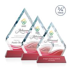 Apex Full Color on Helton Base Red Crystal Trophy - Custom Trophies