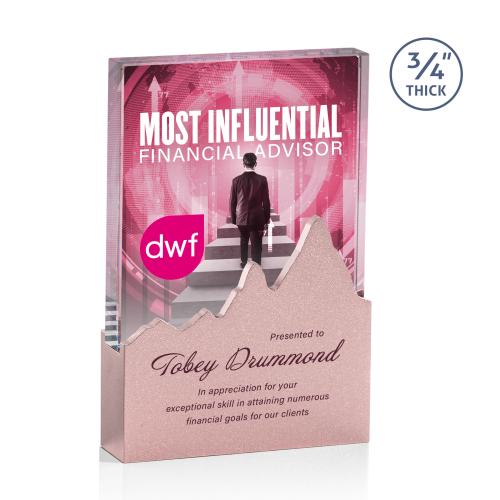 Awards and Plaques - Crystal Trophies - Goodrich Vividprint&trade; Rectangle Crystal Trophy