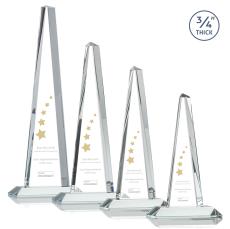 Womack Tower Clear Towers Crystal Trophy - Crystal Trophies
