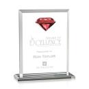 Latham Diamond Ruby Crystal Trophy