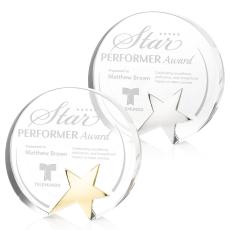 Meyers Star Circle Crystal Trophy - Trophies