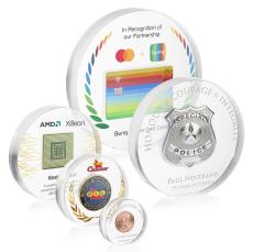 Embedment Circle Circle Acrylic Trophy - Acrylic Trophies