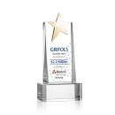 Morse Gold Star Full Color on Base Clear Towers Crystal Trophy