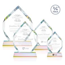 Diamond Diamond on Helton Prismatic Crystal Trophy - Crystal Trophies