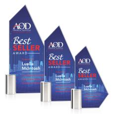 Huffman Full Color Unique Crystal Trophy - Custom Trophies