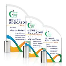 Finch Full Color Peaks Crystal Trophy - Custom Trophies