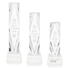 Toscana on Base Clear Towers Crystal Trophy - Crystal Trophies