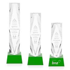 Toscana on Base Green Towers Crystal Trophy - Crystal Trophies
