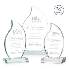 Summers Clear Flame Crystal Trophy - Crystal Trophies
