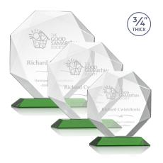 Gregory Green Polygon Crystal Trophy - Crystal Trophies
