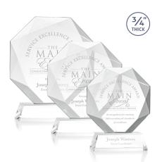 Gregory on Helton Base Starfire Polygon Crystal Trophy - Crystal Trophies
