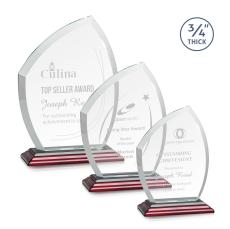 Wilco Rosewood Unique Crystal Trophy - Crystal Trophies