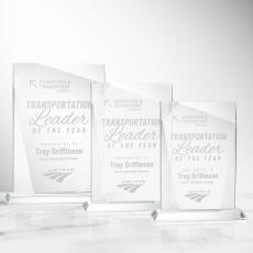 Palma Rectangle Crystal Trophy - Crystal Trophies